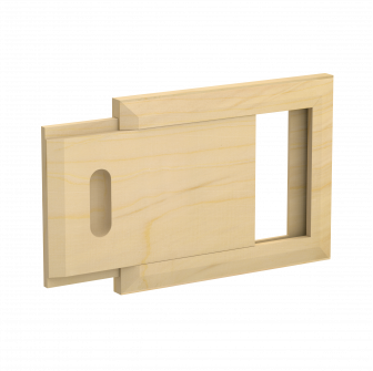 Wooden ventilation grid Harvia, pine