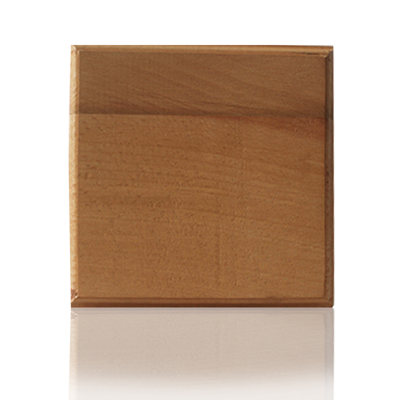 MM-S sauna fan with back valve and square shaped wood finish d/100mm