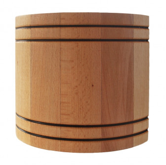 MM-S sauna fan with back valve and curved wood finish d/100mm