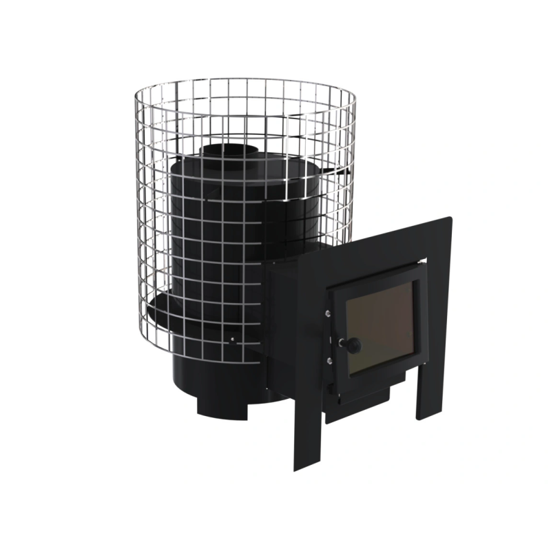 Wood-burning sauna stove - VILPRA GRANNUS-8-L-V with external firebox