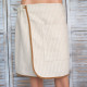 Gift set in a gift box for HIM. Men's sauna hat and apron - LINEN