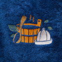 Men's sauna apron - BLUE - 1