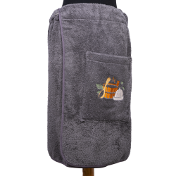 Men's sauna apron - GREY  Men's sauna apron - GREY