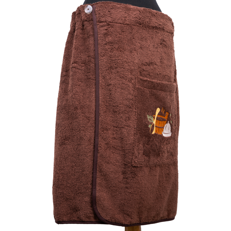Men's sauna apron - BROWN