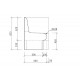 WEDI steam sauna corner seat 650mm