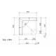 WEDI steam sauna corner seat 650mm