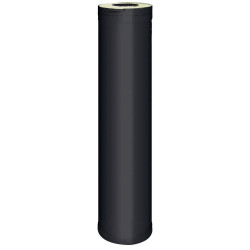 HARVIA steel chimney extension 1 m, black  HARVIA steel chimney extension 1 m, black