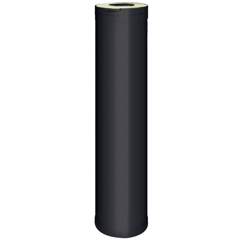 HARVIA steel chimney extension 1 m, black