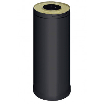 HARVIA steel chimney extension 0,5 m, black