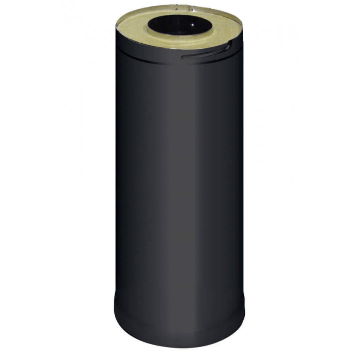 HARVIA steel chimney extension 0,5 m, black