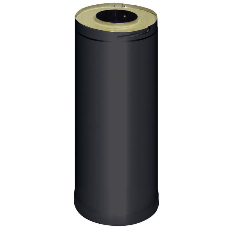 HARVIA steel chimney extension 0,5 m, black