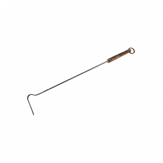 Fireplace poker with wooden handle 620 mm