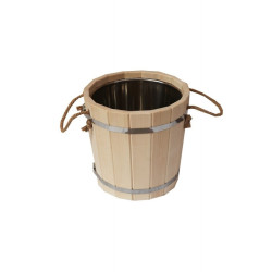 Sauna bucket with stainless steel insert, 15 l  Sauna bucket with stainless steel insert, 15 l
