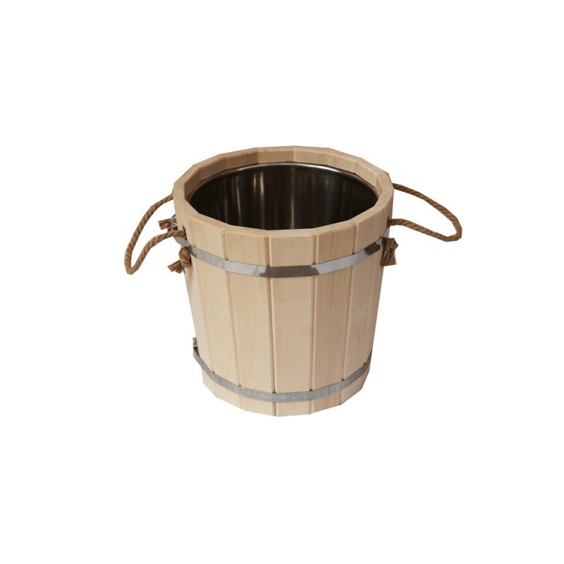 Sauna bucket with stainless steel insert, 15 l Sauna bucket with stainless steel insert, 15 l