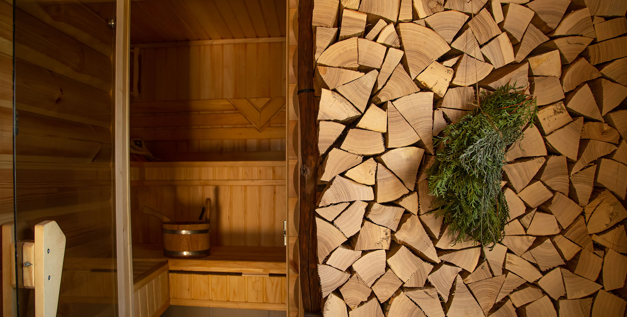 open sauna door