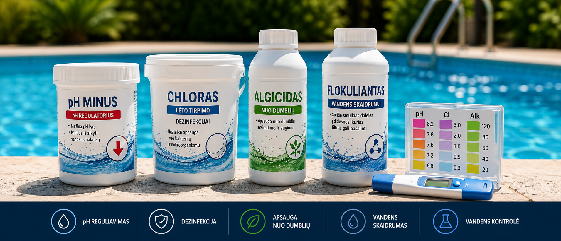 5 Essential Pool Chemicals