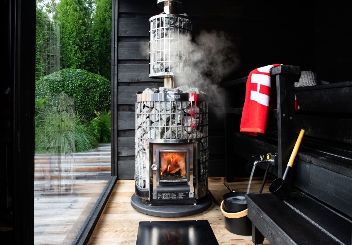 Wood-burning sauna stove