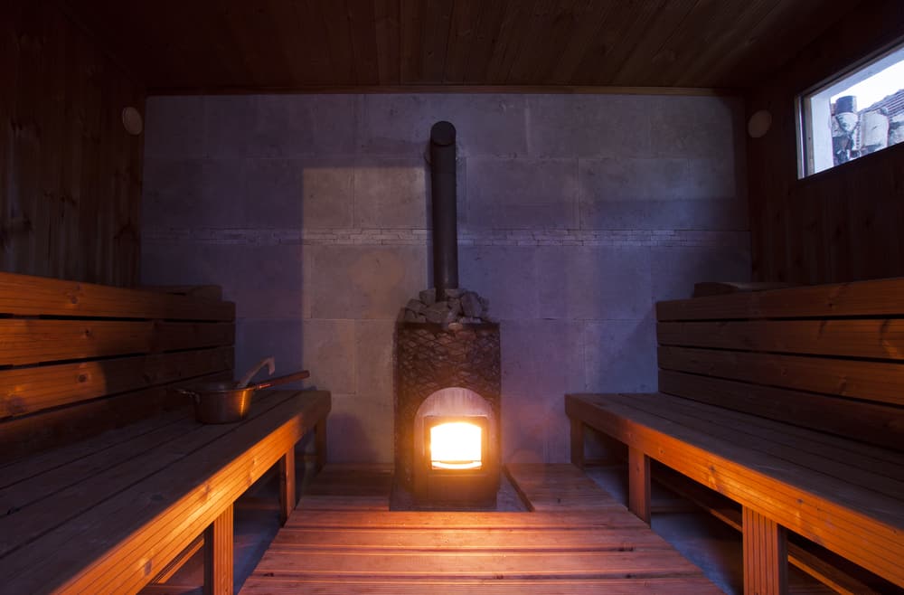 Wood burning sauna heaters