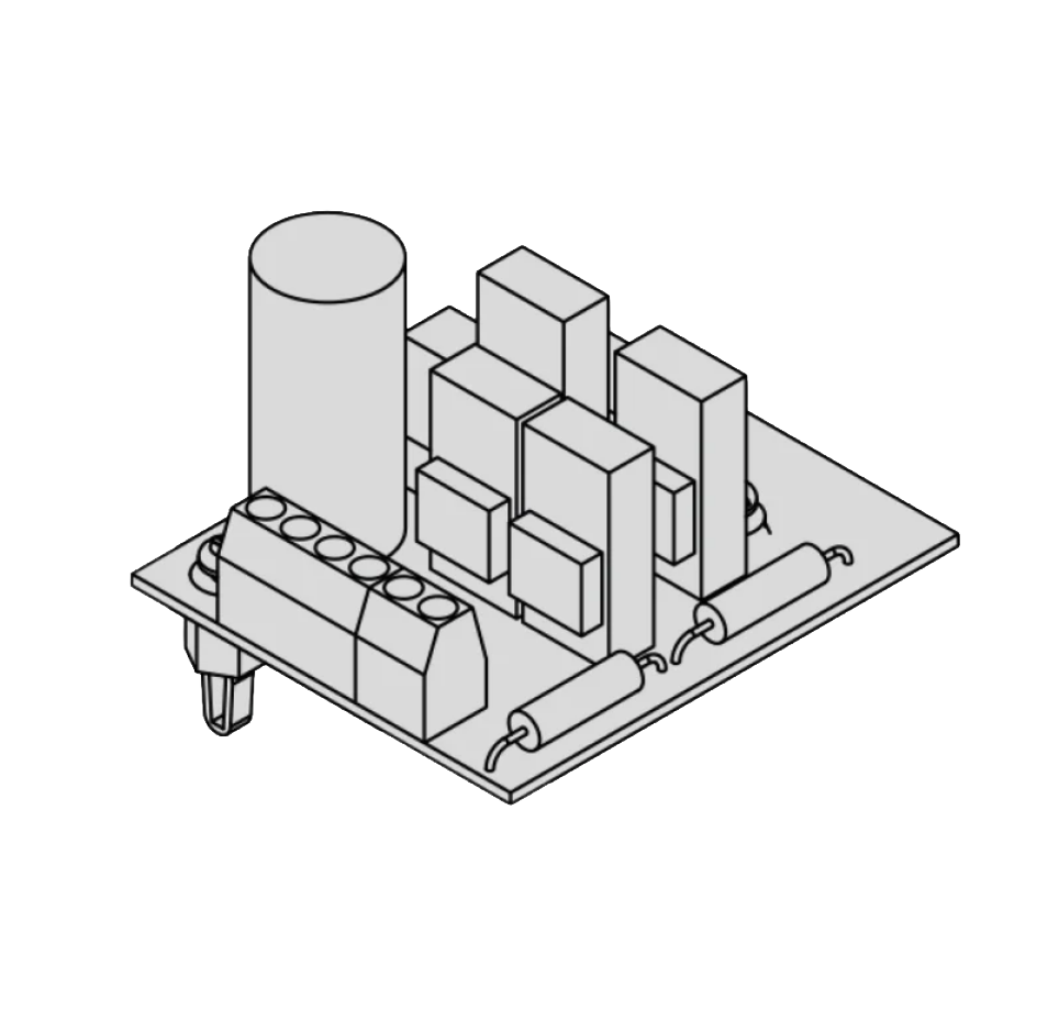 Spare parts for sauna control panels