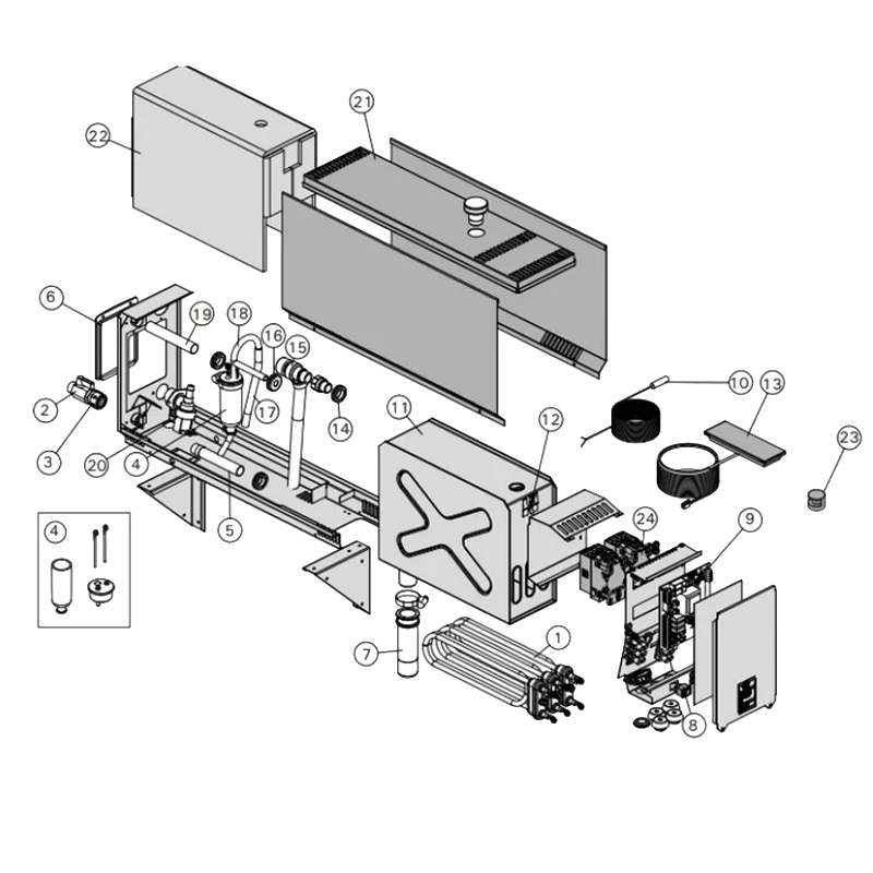 Spare parts for steam generators